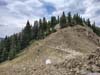 Trail from Lake Peak