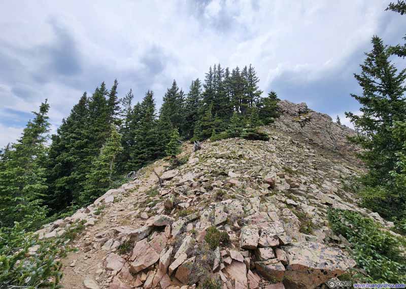 Trail from Lake Peak