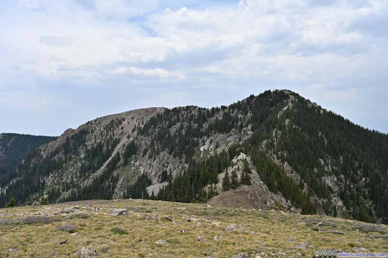 Looking Back at Deception Peak and Lake Peak