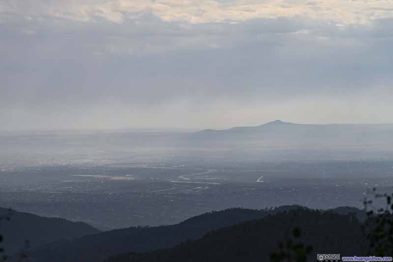 Tetilla Peak beyond Santa Fe