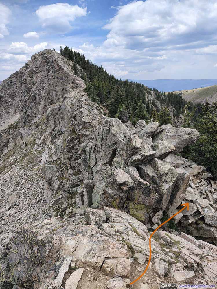 Challenging Spot between Deception Peak and Lake Peak