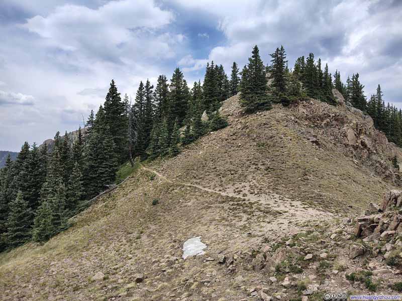 Trail from Lake Peak