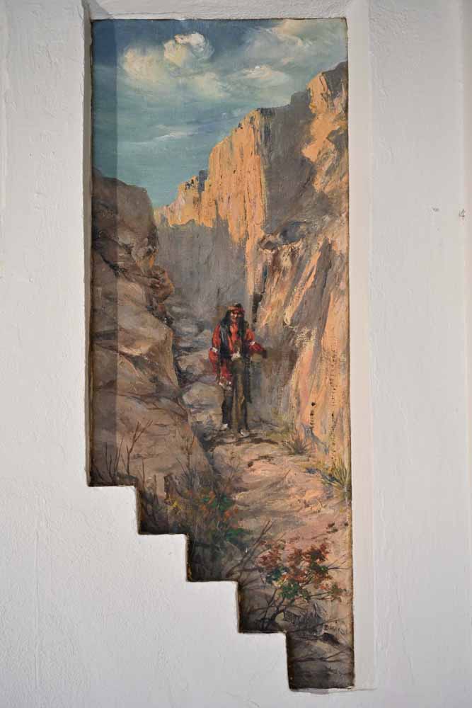 Palace Mural Depicting Trail to Puya Cliff Dwellings