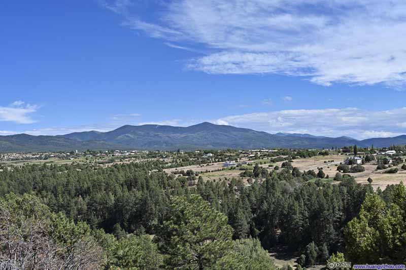 Farmland and Mountains outside Truchas