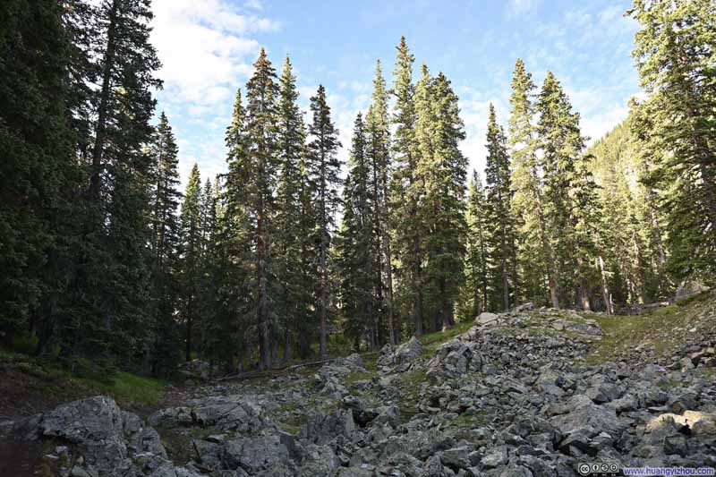 Trail along Field of Rocks