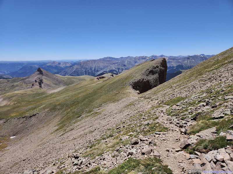 Cliffs along Trail to Uncompahgre Peak