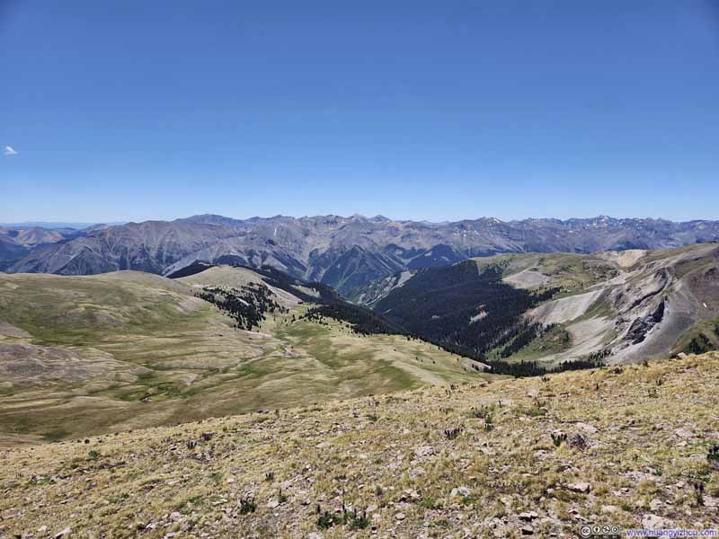 Alpine Meadow and Mountains