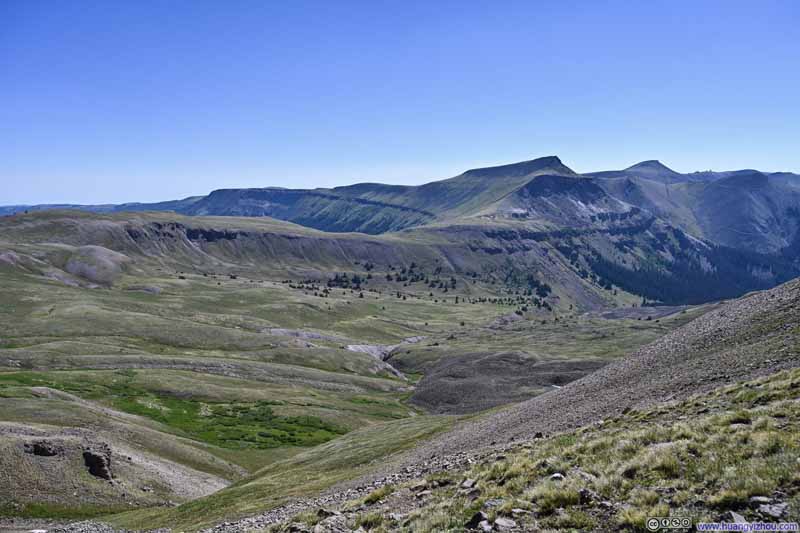 Alpine Meadow and Mountains