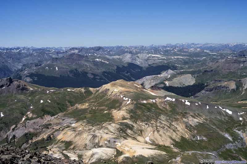 San Juan Mountains from Uncompahgre Peak