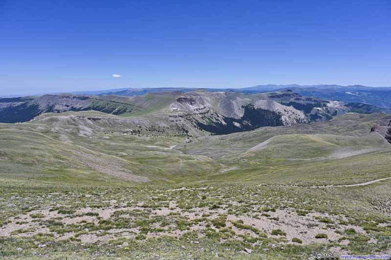 Alpine Meadow and Mountains