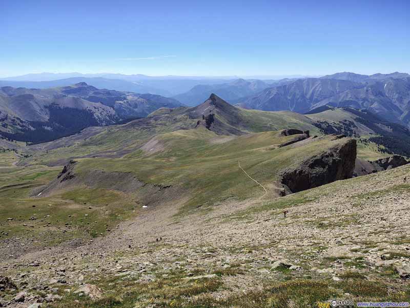 Alpine Meadow and Mountains