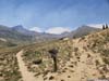 Ridgeline between Wetterhorn and Matterhorn against Wildfire Smoke