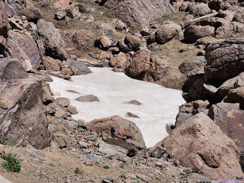 Snow Patch along Trail
