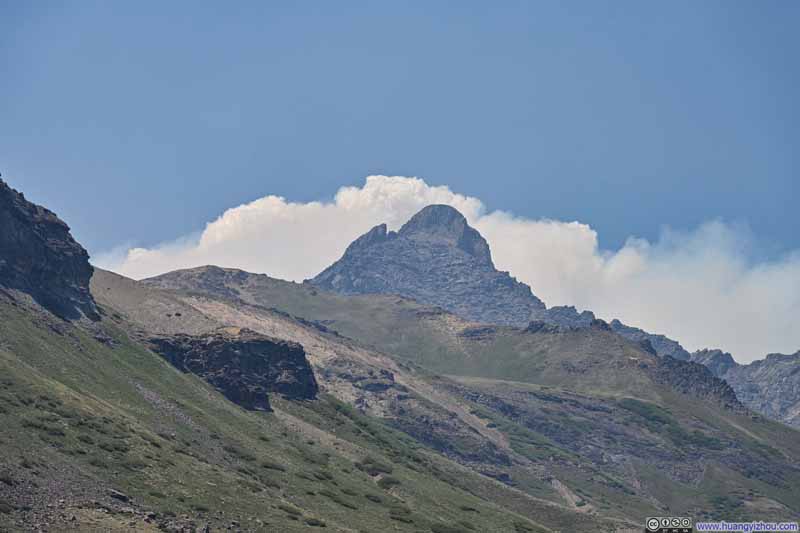 Wetterhorn Peak against Wildfire Smoke
