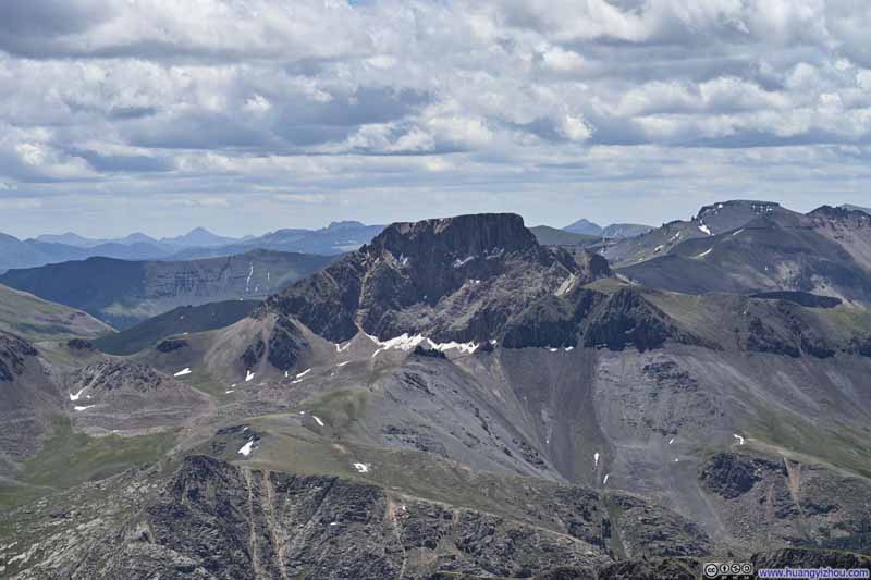 Half Peak amid Mountains to the Southeast