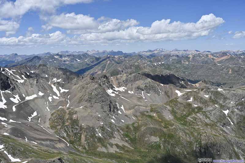 San Juan Mountains to the West