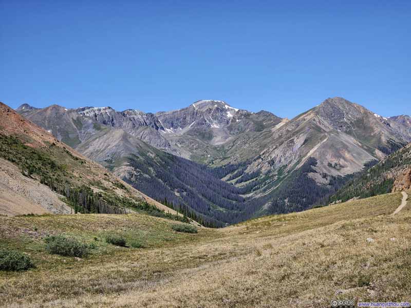 Handies Peak across Valley