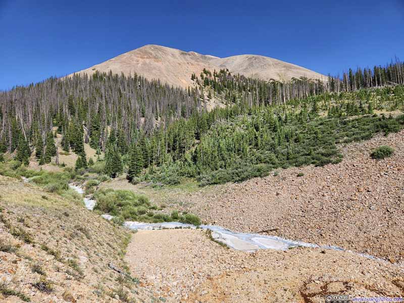 Redcloud Peak from Trail
