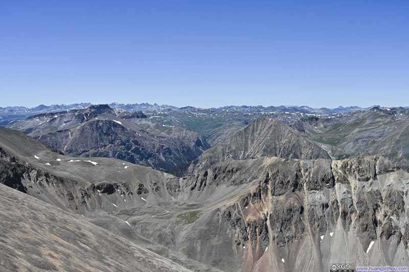 San Juan Mountains to the Southwest