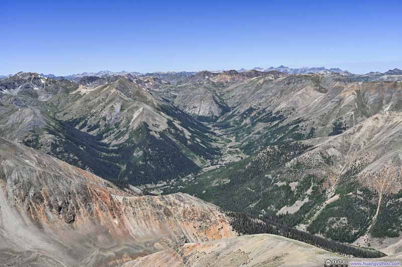 Cinnamon Pass Road amid Burrows Park and Mountains
