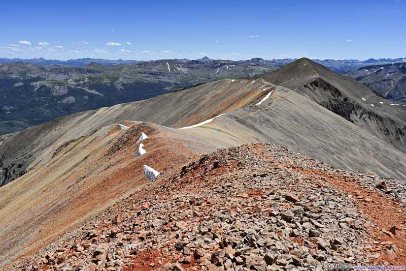 Trail from Redcloud Peak to Sunshine Peak