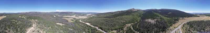 Overlooking Spring Creek Pass of Continental Divide