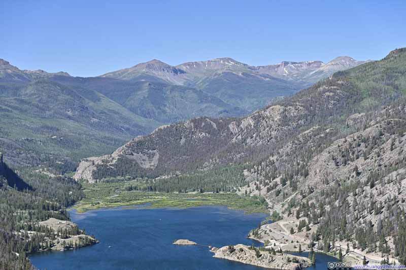 Mountain Range behind Lake San Cristobal
