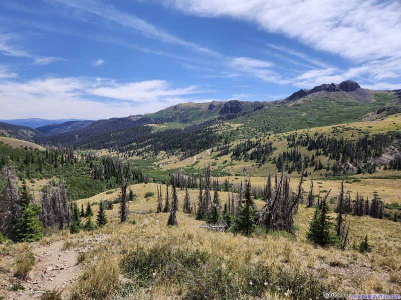 Trail against West Willow Creek Valley