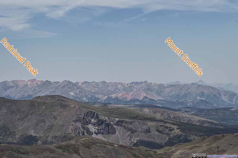 San Juan Mountains to the West