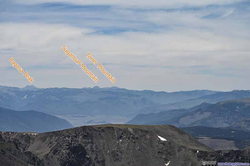 San Juan Mountains to the South