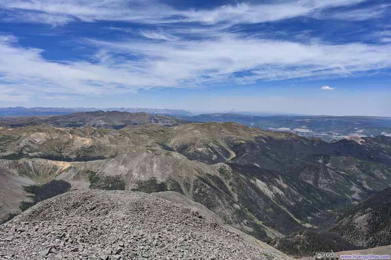 San Juan Mountains to the West