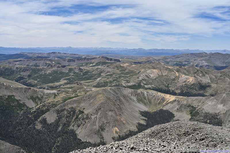 San Juan Mountains to the West