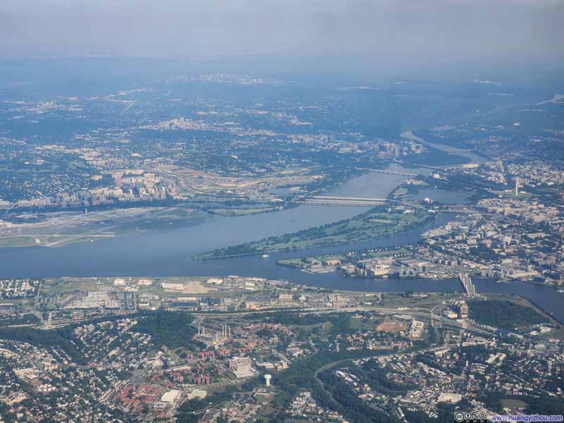 Confluence of Potomac River and Anacostia River