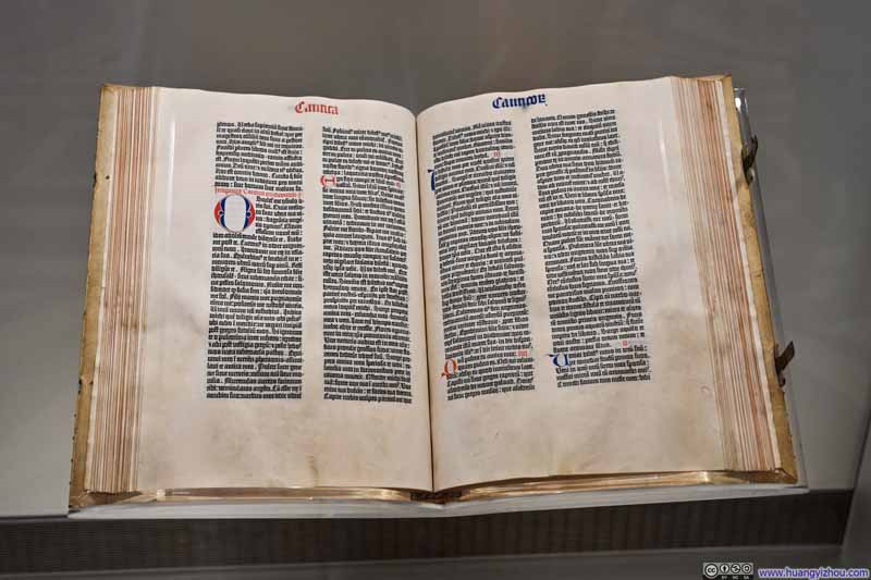 Gutenberg Bible on Display