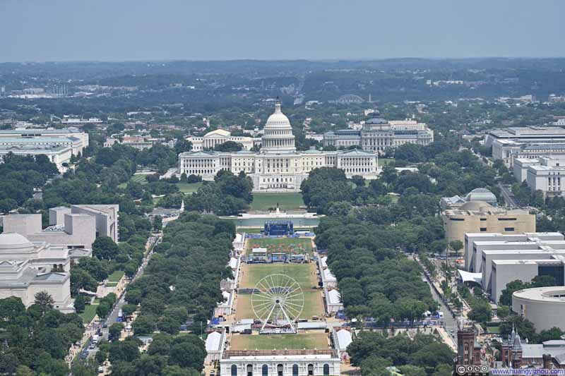 US Capitol beyond National Mall