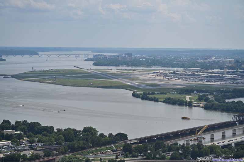 Reagan National Airport from Washington Monument
